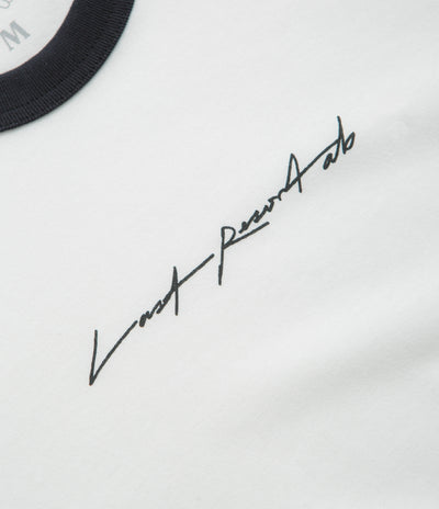 Last Resort AB Signature Ringer T-Shirt - White / Black