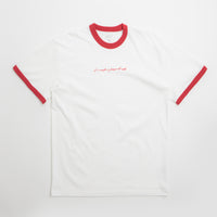 Last Resort AB Signature Ringer T-Shirt - White / Old Red thumbnail