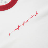 Last Resort AB Signature Ringer T-Shirt - White / Old Red thumbnail