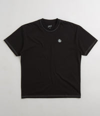 Jack & Jones Originals Confezione da 2 t-shirt in blu e bianco con logo stile timbro Small Atlas Contrast Stitch T-Shirt - Black