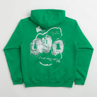 Last Resort AB x Julian Smith Heads Hoodie - Kelly Green / White thumbnail