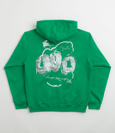 Last Resort AB x Julian Smith Heads Hoodie - Kelly Green / White