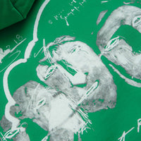 Last Resort AB x Julian Smith Heads Hoodie - Kelly Green / White thumbnail