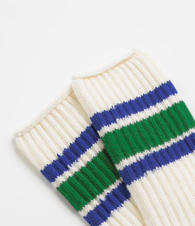 Last Resort AB x Julian Smith Retro Socks - Kelly Green