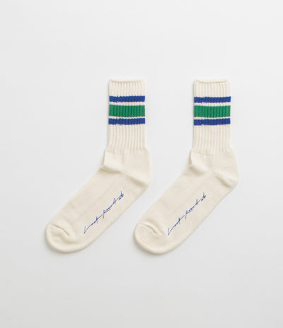 Last Resort AB x Julian Smith Retro Socks - Kelly Green