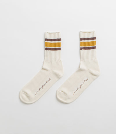 Last Resort AB x Julian Smith Retro Socks - Yellow