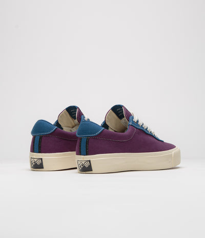 Last Resort AB x Julian Smith VM001 Canvas Shoes - Plum / Dirty Blue