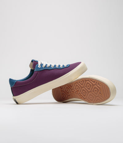 Last Resort AB x Julian Smith VM001 Canvas Shoes - Plum / Dirty Blue