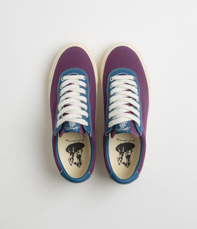 Last Resort AB x Julian Smith VM001 Canvas Shoes - Plum / Dirty Blue