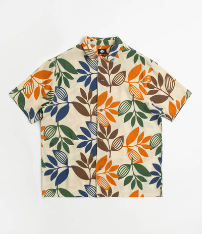 Magenta All Over Plant Shirt - Natural