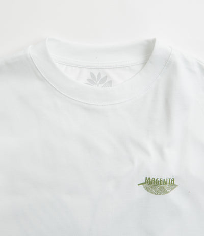 Magenta Botanic T-Shirt - White