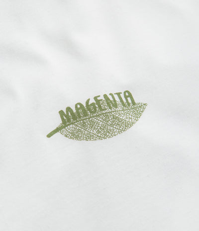 Magenta Botanic T-Shirt - White