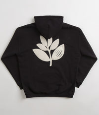 Magenta Cord Plant Hoodie - Black