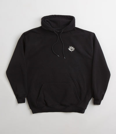 Magenta Cord Plant Hoodie - Black