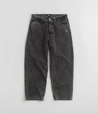 Magenta OG Stitch Jeans - Distressed Black Denim