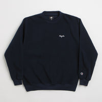 Magenta Script Crewneck Sweatshirt - Navy thumbnail