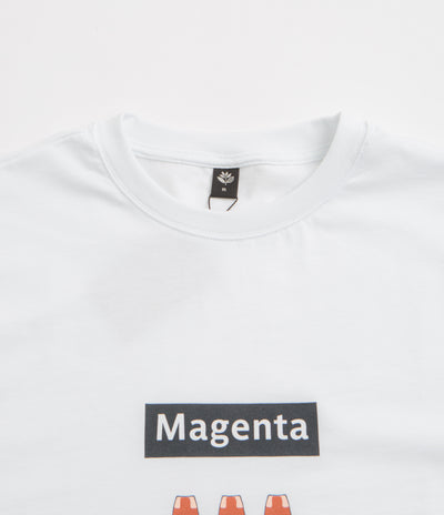 Magenta Station T-Shirt - White