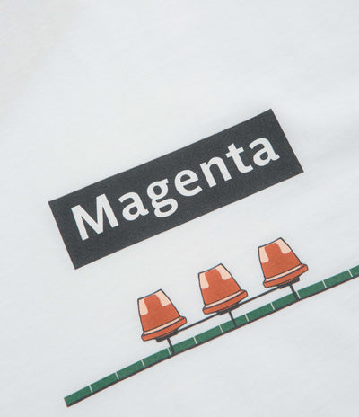 Magenta Station T-Shirt - White