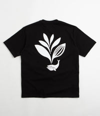 Magenta Whale Plant T-Shirt - Black