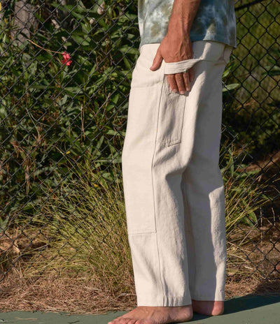 Mollusk Canvas Work Pants  - Natural