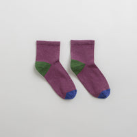 Mollusk Color Block Socks - Huckleberry thumbnail