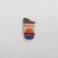 Mollusk Color Block Socks - Huckleberry thumbnail