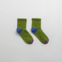 Mollusk Color Block Socks - Moss thumbnail