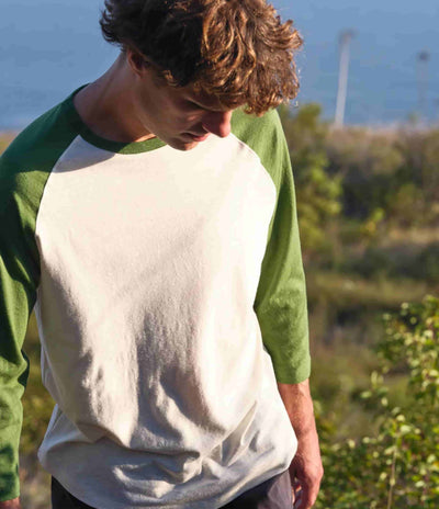 Mollusk Hemp Baseball T-Shirt - True Green