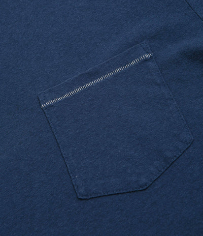 Mollusk Hemp Pocket T-Shirt - Dull Indigo