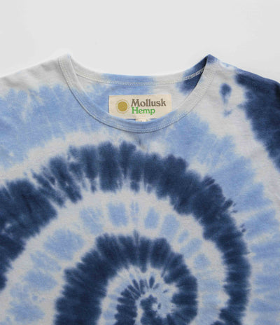 Mollusk Hemp T-Shirt - Indigo Tie-Dye