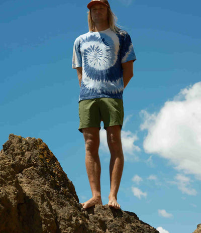 Mollusk Hemp T-Shirt - Indigo Tie-Dye