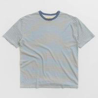 Mollusk Hemp T-Shirt - Natural / Indigo Stripe thumbnail