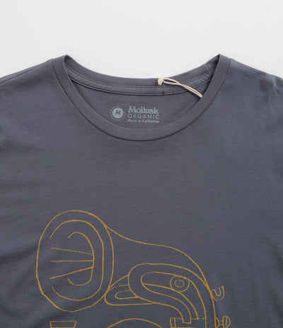 Mollusk Horny Horn T-Shirt - Faded Navy