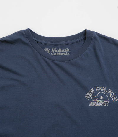 Mollusk New Dolphin Energy T-Shirt - Navy Indigo