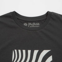 Mollusk Optic Wave T-Shirt - Faded Black thumbnail