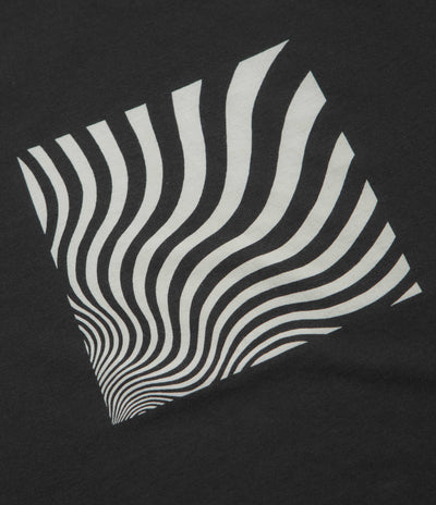 Mollusk Optic Wave T-Shirt - Faded Black