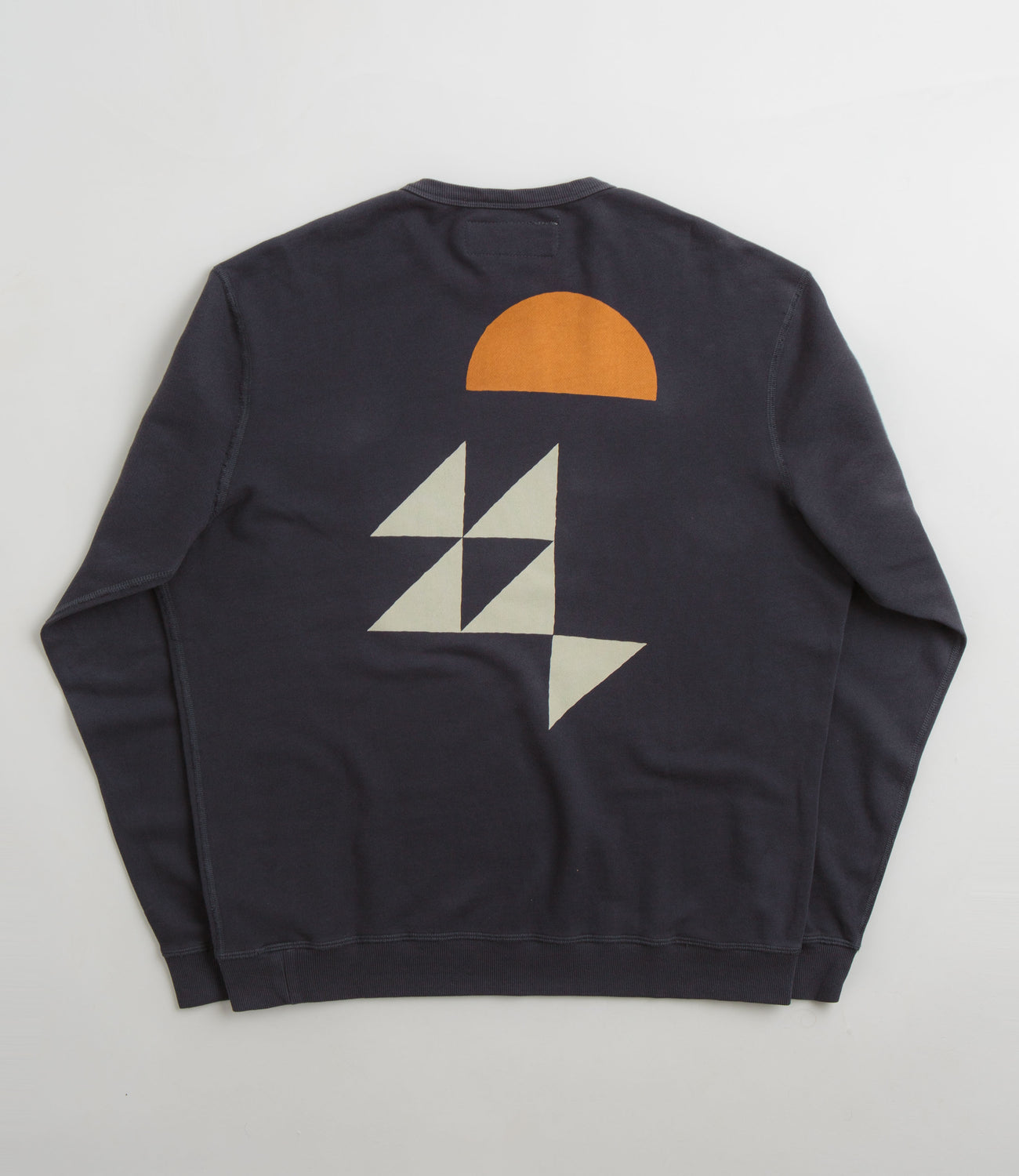 Mollusk Triangulation Crewneck Sweatshirt - Faded Navy | Flatspot