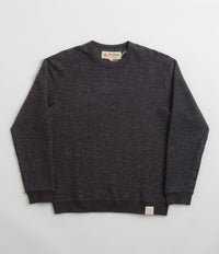 Mollusk Wave Patch Crewneck Sweatshirt - Faded Navy