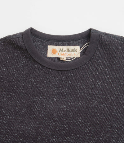 Mollusk Wave Patch Crewneck Sweatshirt - Faded Navy