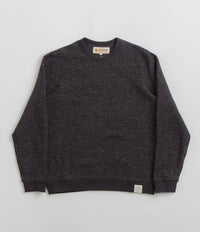 Mollusk Wave Patch Crewneck Sweatshirt - Faded Navy | Flatspot