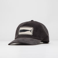 Mollusk Whale Patch Corduroy Cap - Charcoal thumbnail