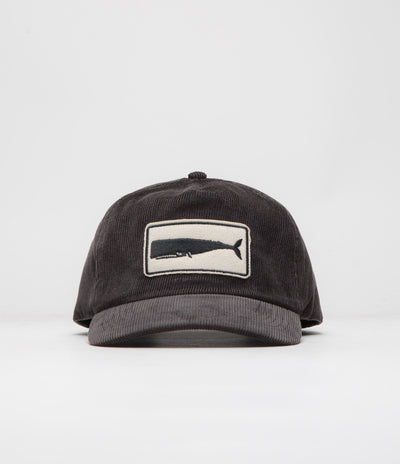 Mollusk Whale Patch Corduroy Cap - Charcoal