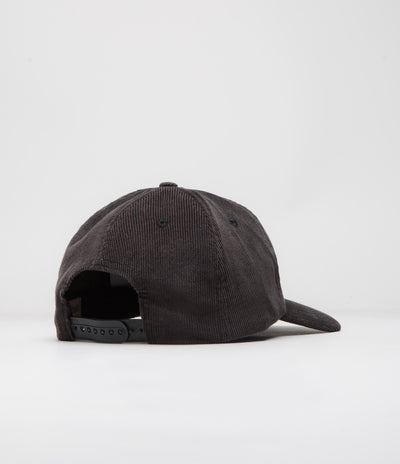 Mollusk Whale Patch Corduroy Cap - Charcoal