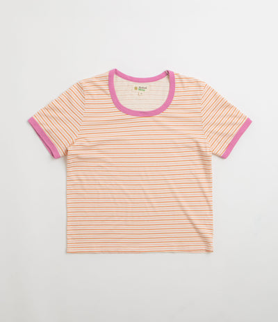 Mollusk Womens Ringer T-Shirt - Pink Stripe