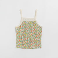 Mollusk Womens Ringer Vest - Green Mushroom thumbnail