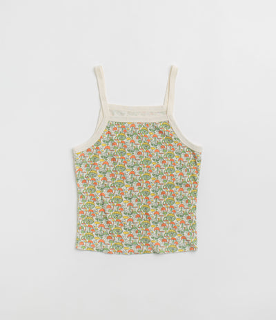 Mollusk Womens Ringer Vest - Green Mushroom