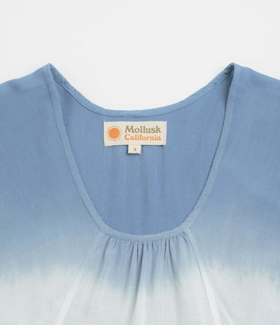 Mollusk Womens Sol Kaftan Shirt - Indigo Dip-Dye