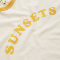 Mollusk Womens Sunsets Baseball T-Shirt - Yellow thumbnail