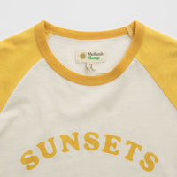 Mollusk Womens Sunsets Baseball T-Shirt - Yellow thumbnail