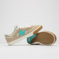 New Balance Numeric 306 Jamie Foy Shoes - Tan / Turquoise thumbnail